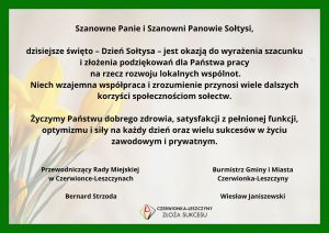 Życzenia z okazji Dnia Sołtysa